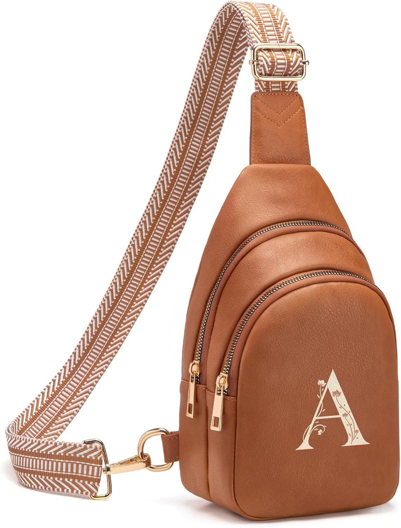 Viverte Crossbody Bags for Women Initial Sling Bag Cross Body Fanny Packs Personalized Gifts for Mom Women Wife - Image 1
